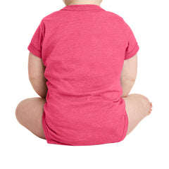 Infant Vintage Fine Jersey Bodysuit - Vintage Hot Pink