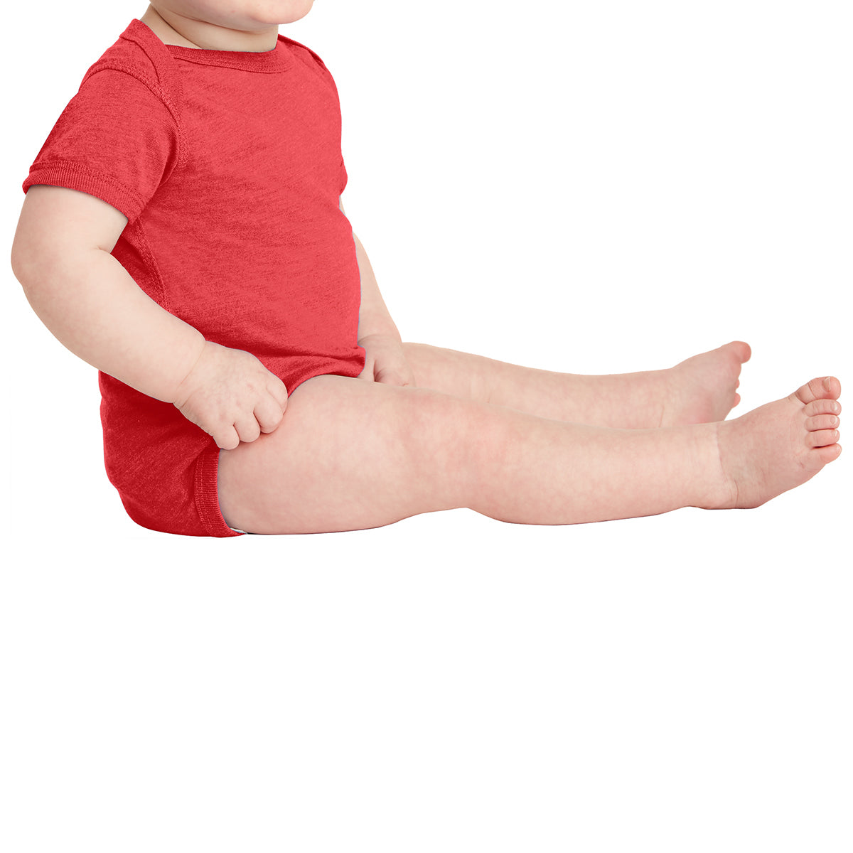 Infant Vintage Fine Jersey Bodysuit - Vintage Red