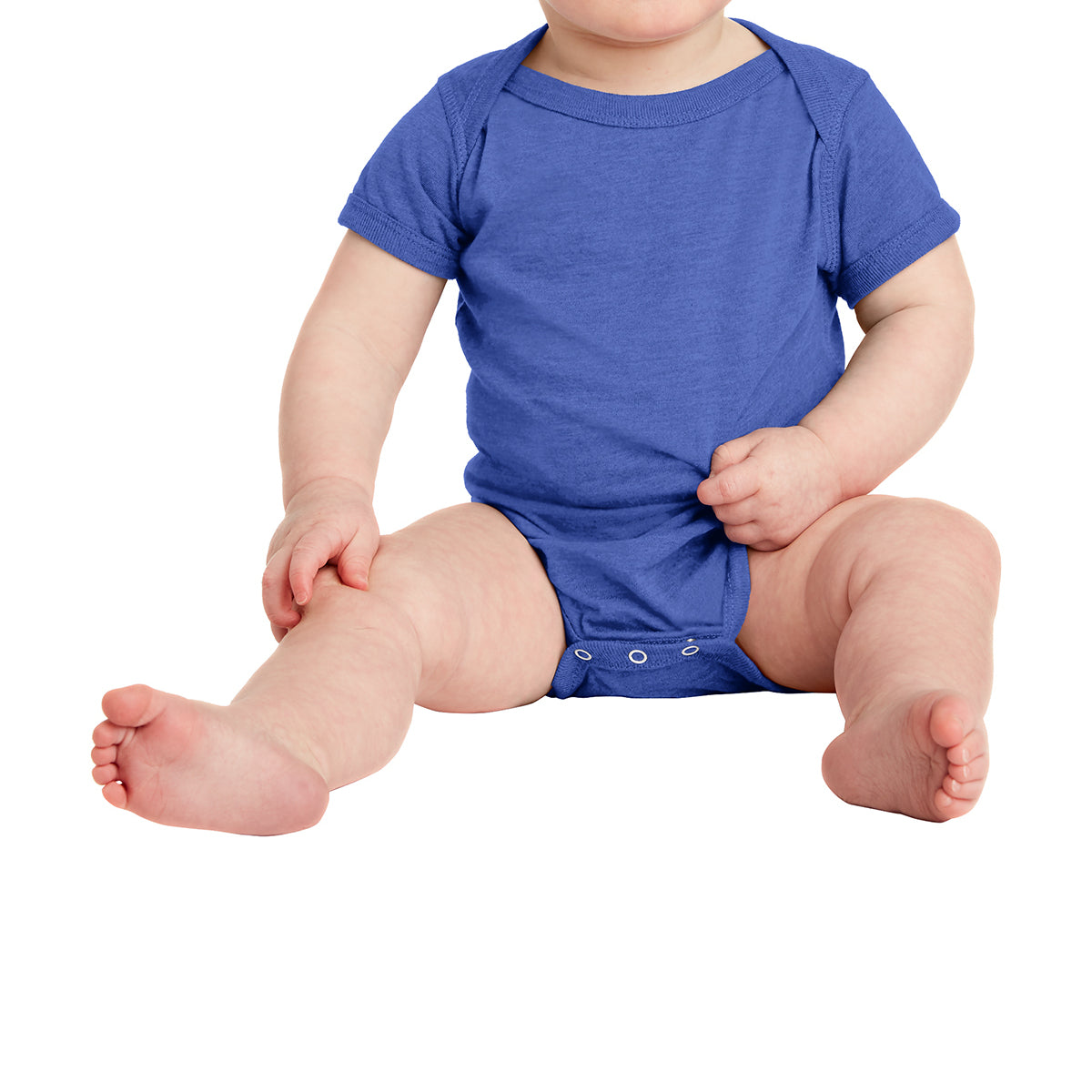 Infant Vintage Fine Jersey Bodysuit - Vintage Royal