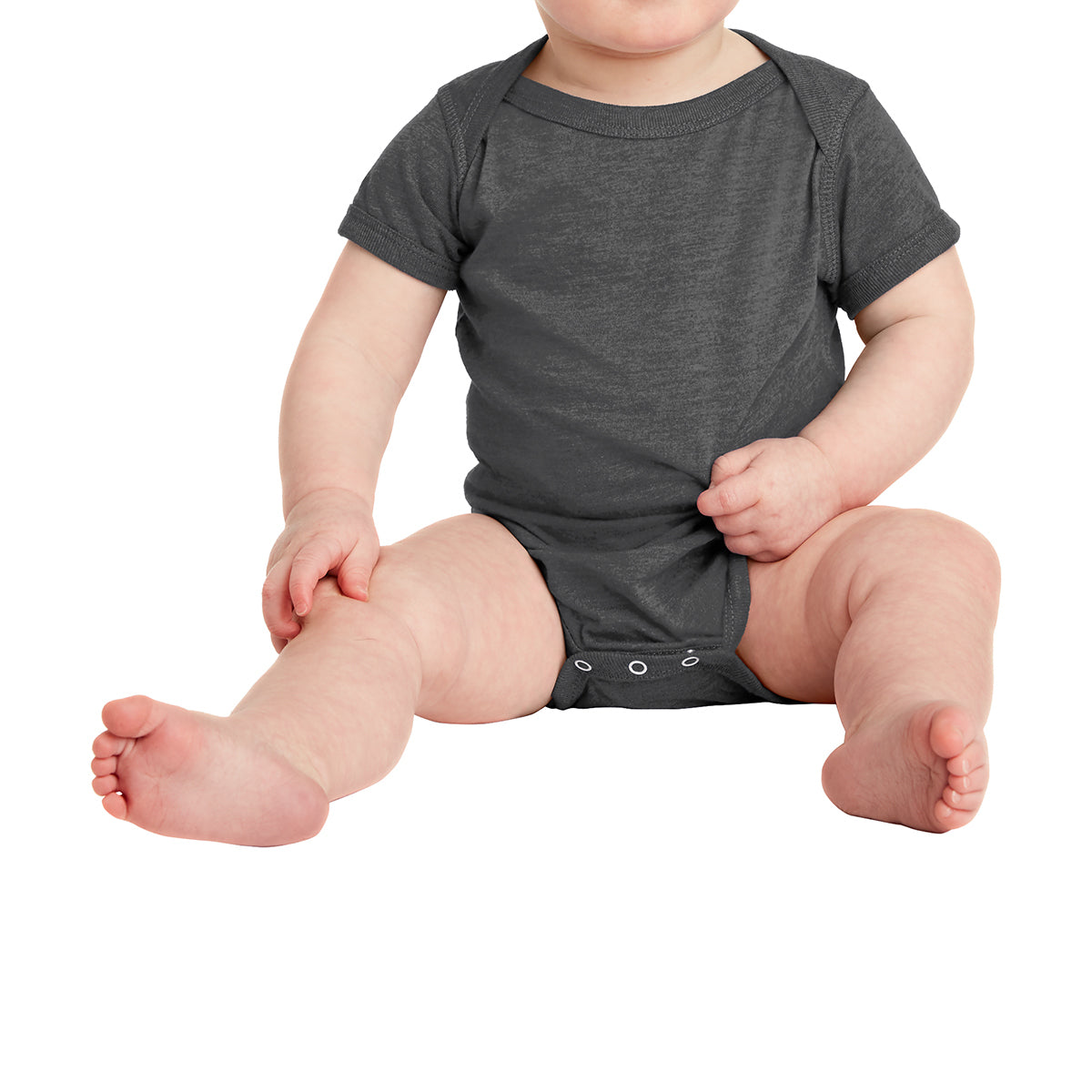 Infant Vintage Fine Jersey Bodysuit - Vintage Smoke