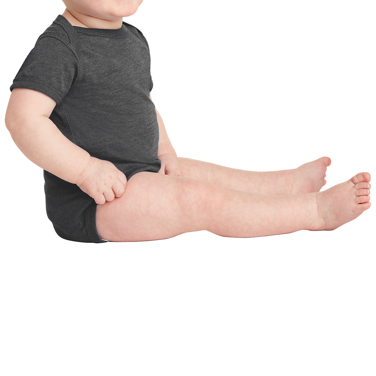 Infant Vintage Fine Jersey Bodysuit - Vintage Smoke