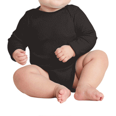Infant Long Sleeve Baby Rib Bodysuit
