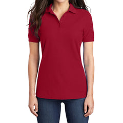Women's Classic Short Sleeve Core Blend Pique Polo T-shirt