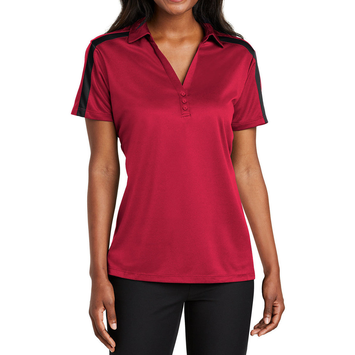 Women's Silk Touch Performance Colorblock Stripe Polo