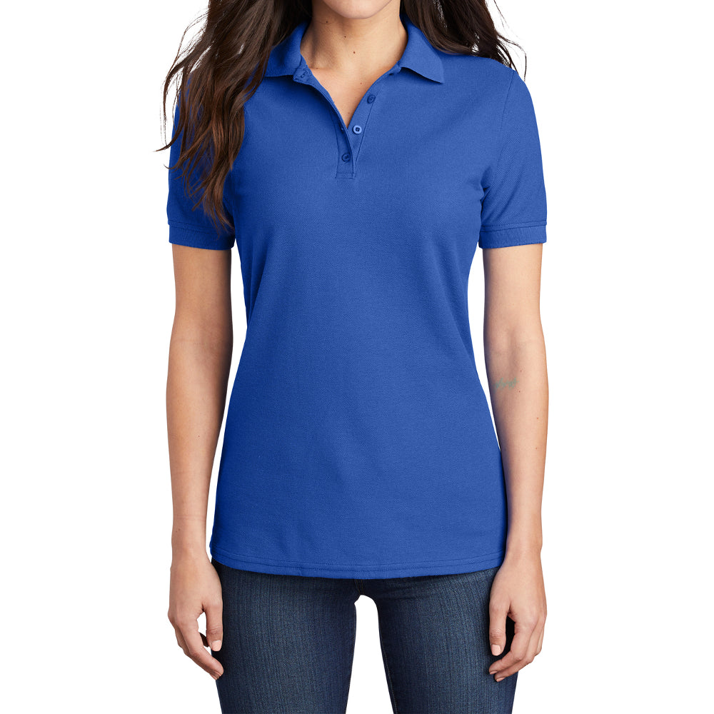 Women's Classic Short Sleeve Core Blend Pique Polo T-shirt