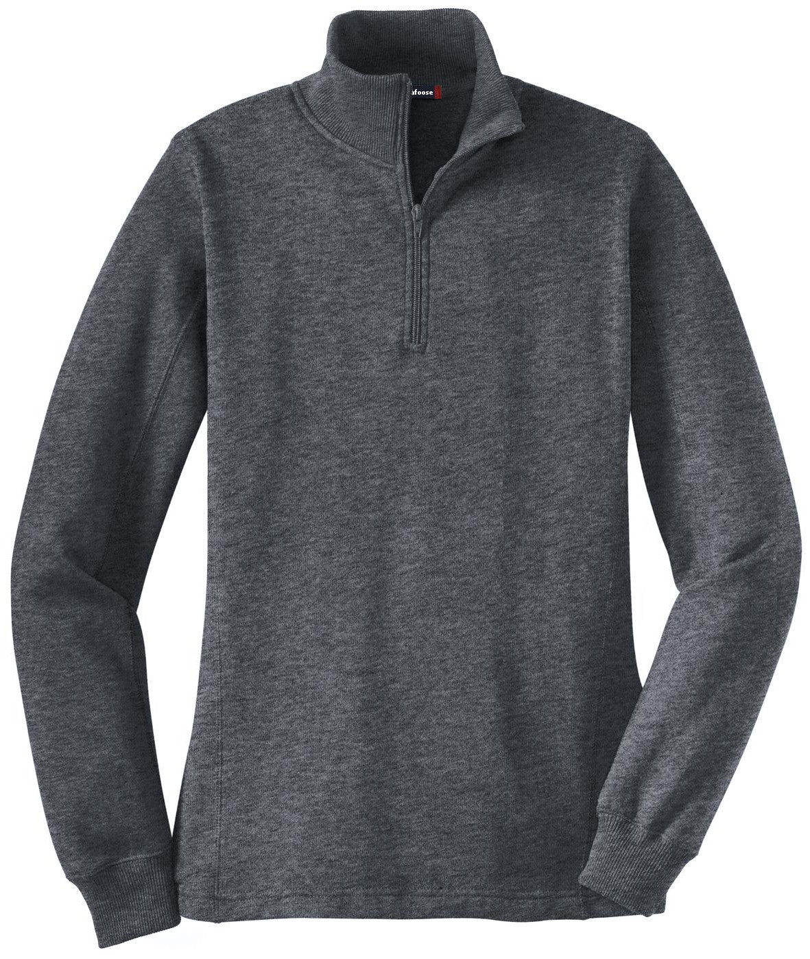 Mafoose Women's 1/4 Zip Sweatshirt Graphite Heather-Front