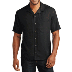 Mafoose Mens Short Sleeve Cuban Retro Bowling Casual Summer Beach Button Down Shirts