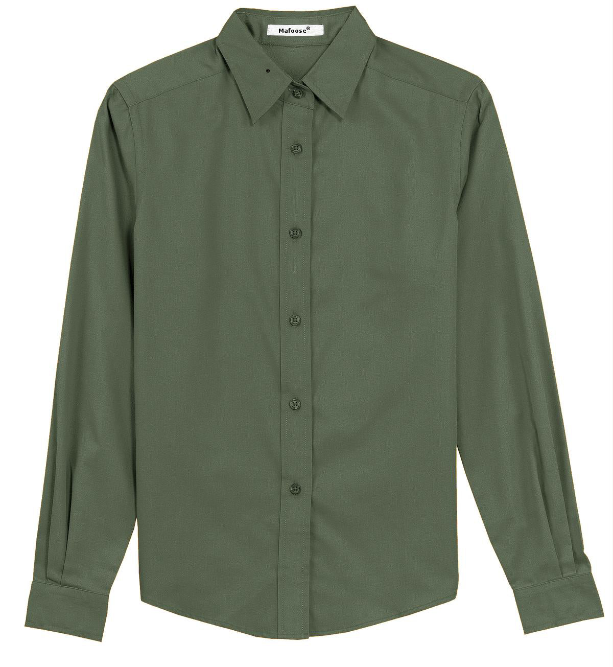 Mafoose Women's Long Sleeve Easy Care Shirt Clover Green-Front