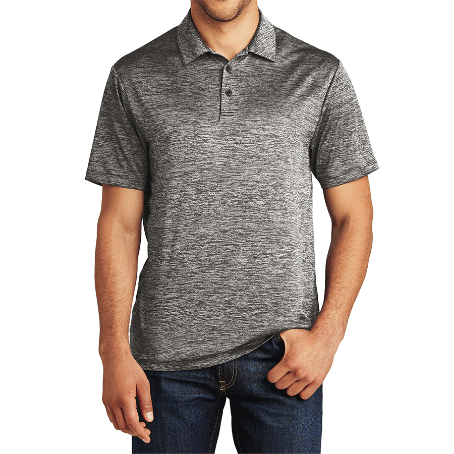 Men's PosiCharge Electric Heather Polo
