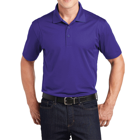 Men's Short Sleeve Moisture-Wicking Micropique Sport Wick Classic Polo T-shirt