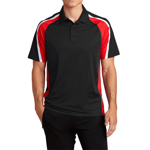 Men's Tricolor Micropique Sport-Wick Polo