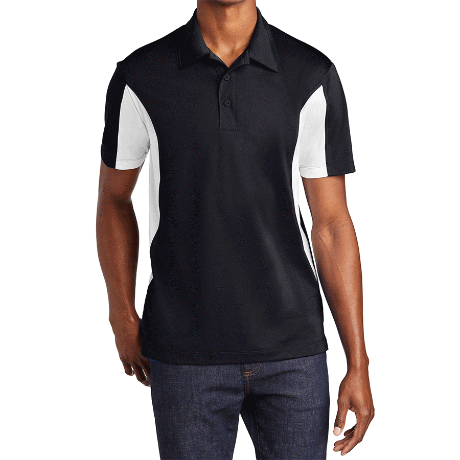 Men's Sport-Tek Side Blocked Micropique Sport-Wick Polo