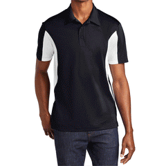 Men's Sport-Tek Side Blocked Micropique Sport-Wick Polo
