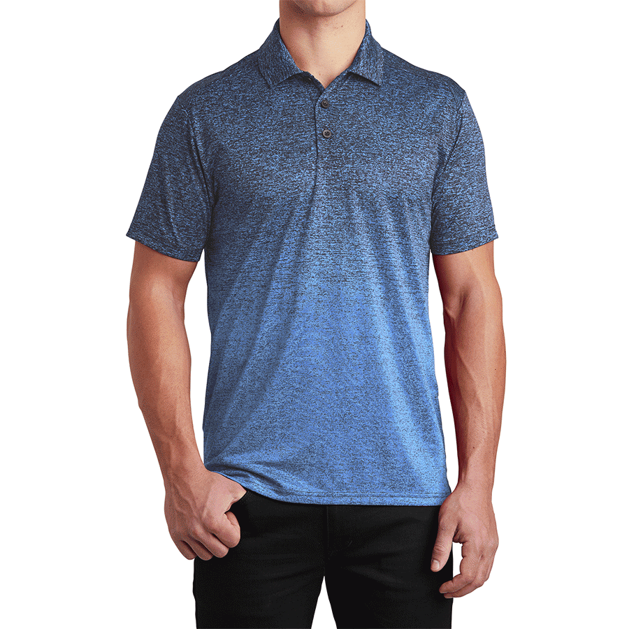 Men's Ombre Heather Polo