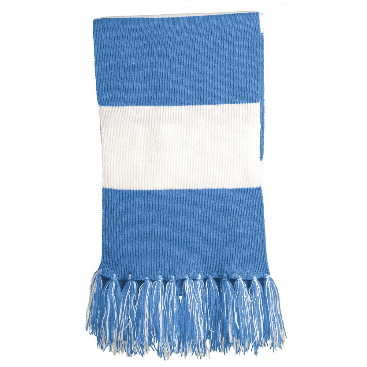 Spectator Scarf - Carolina Blue/ White