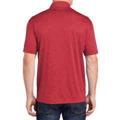 Men's Short Sleeve Moisture-Wicking Heather Contender Polo T-shirt