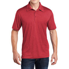 Men's Short Sleeve Moisture-Wicking Heather Contender Polo T-shirt