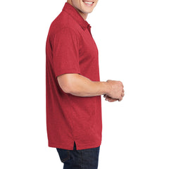 Men's Short Sleeve Moisture-Wicking Heather Contender Polo T-shirt