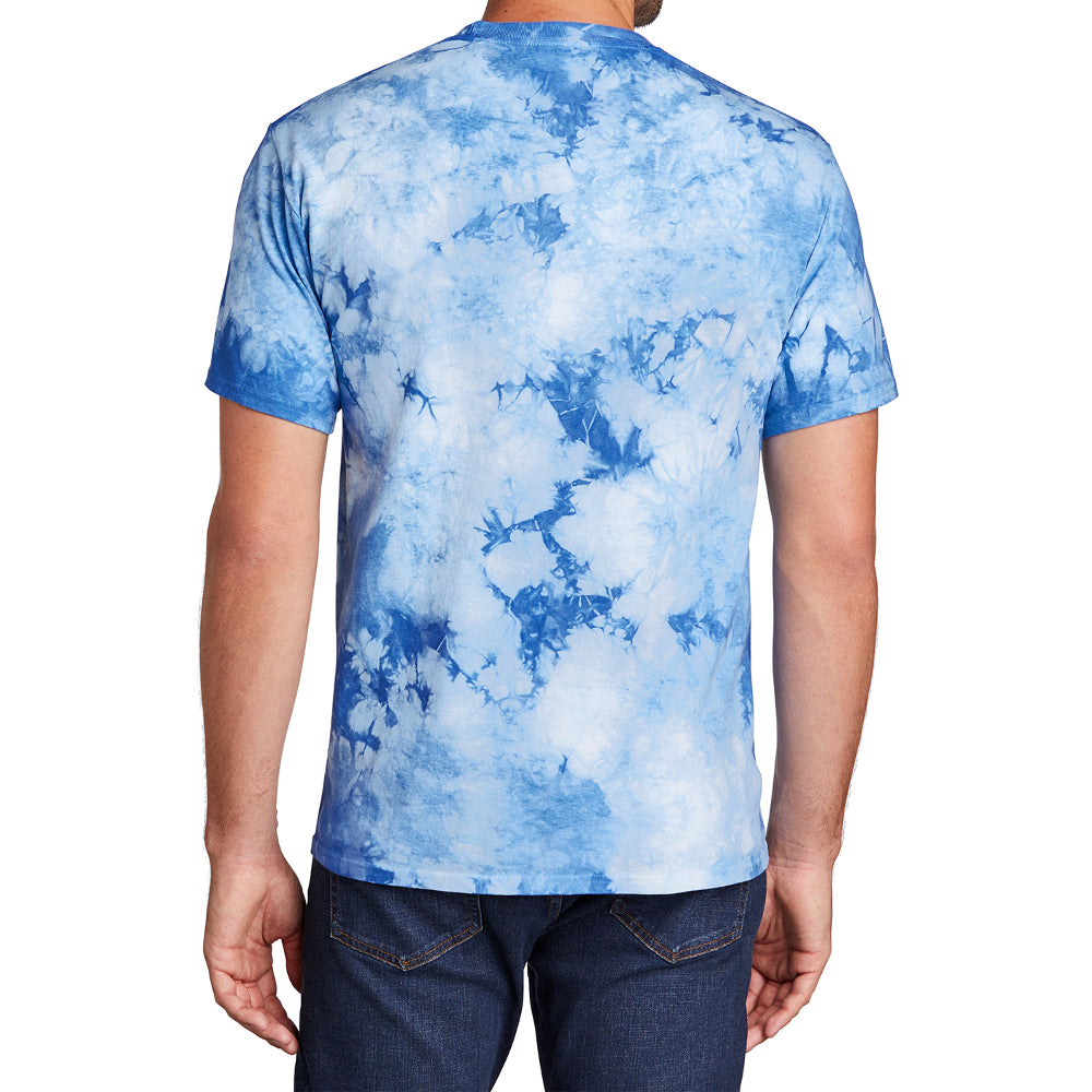 Men's Crystal Tie-Dye Tee Sky Blue