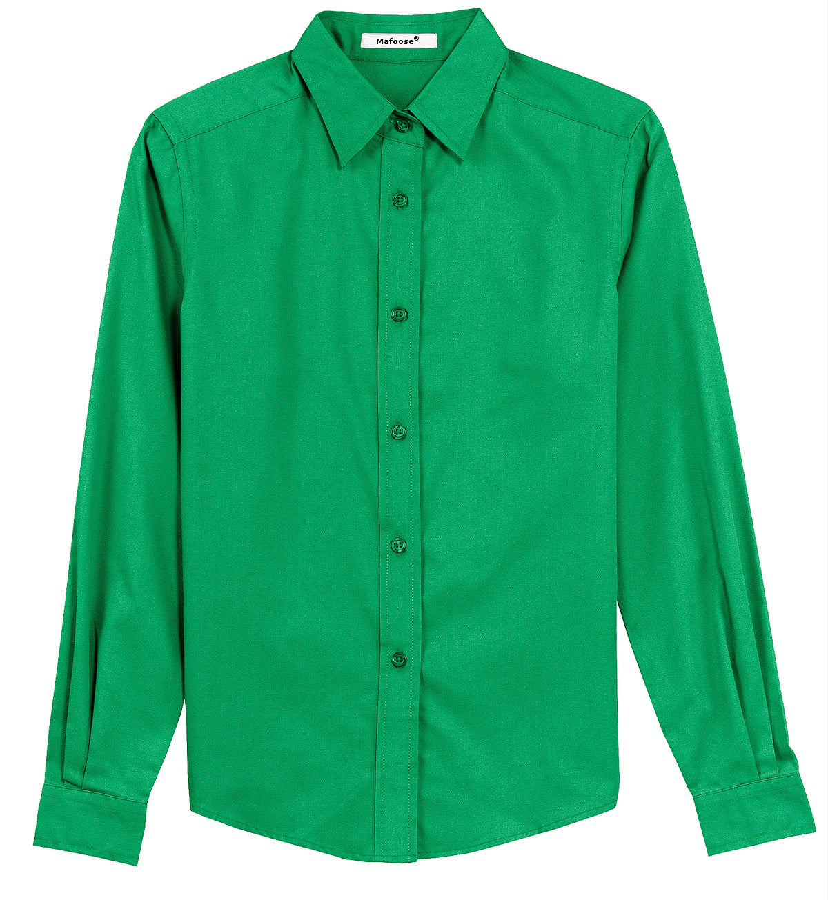 Mafoose Women's Long Sleeve Easy Care Shirt Court Green-Front