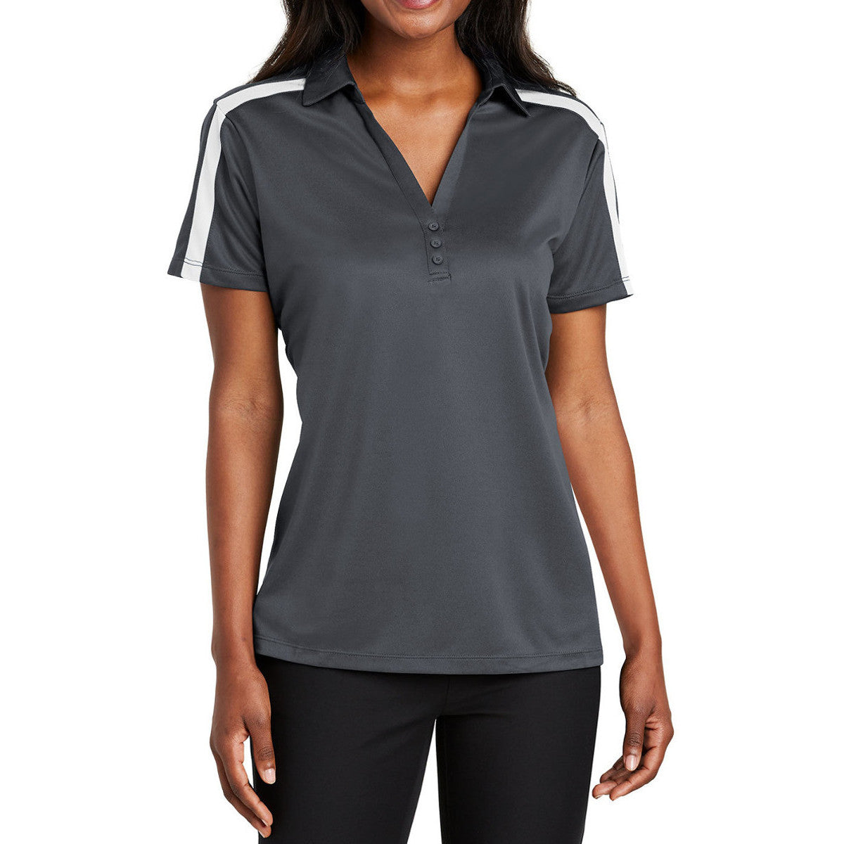 Women's Silk Touch Performance Colorblock Stripe Polo