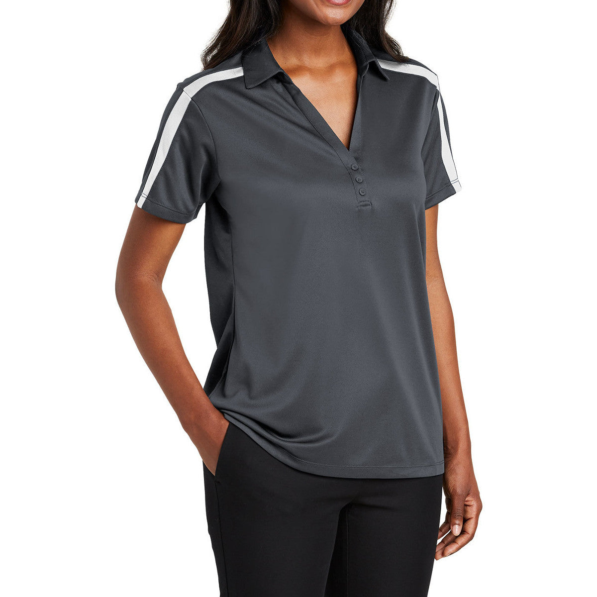 Women's Silk Touch Performance Colorblock Stripe Polo