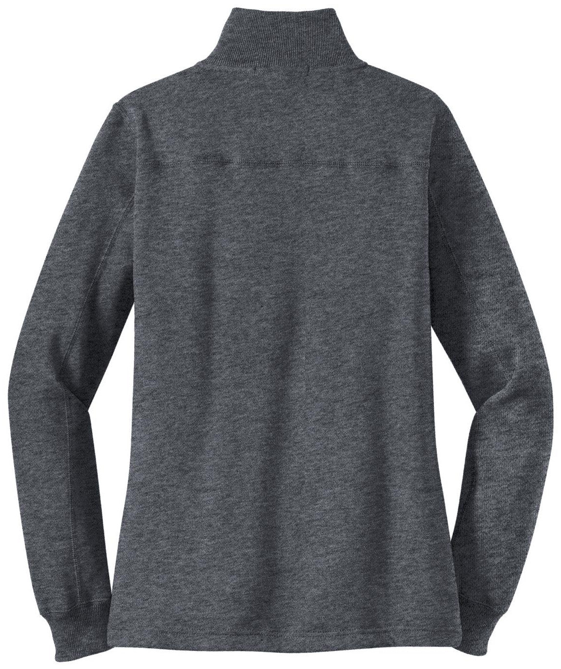 Mafoose Women's 1/4 Zip Sweatshirt Graphite Heather-Back