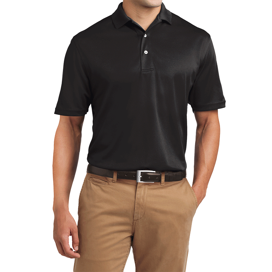 Men's Short Sleeve Tall Dri-Mesh Lightweight Polo T-shirt