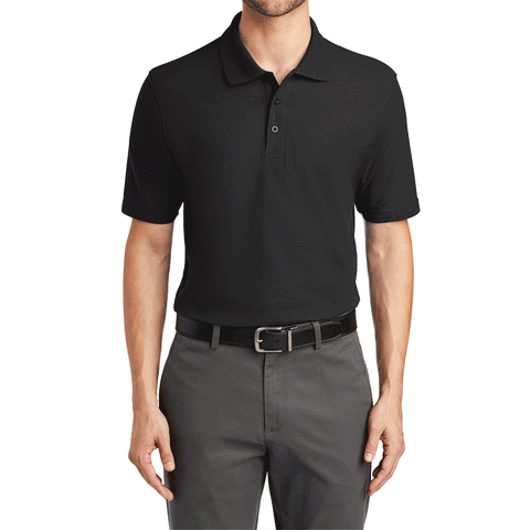 Men's Classic Fit Short Sleeve Tall Stain-Release Moisture-Wicking Polo Shirt