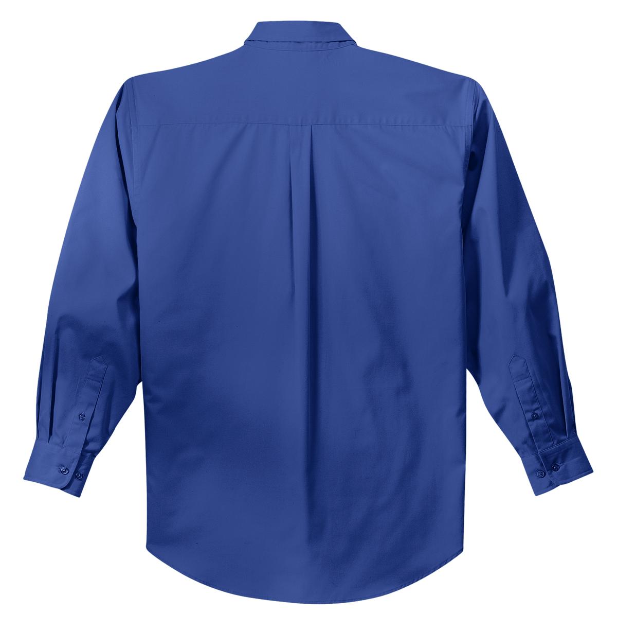 Mafoose Men's Tall Long Sleeve Easy Care Shirt Royal/ Classic Navy-Back