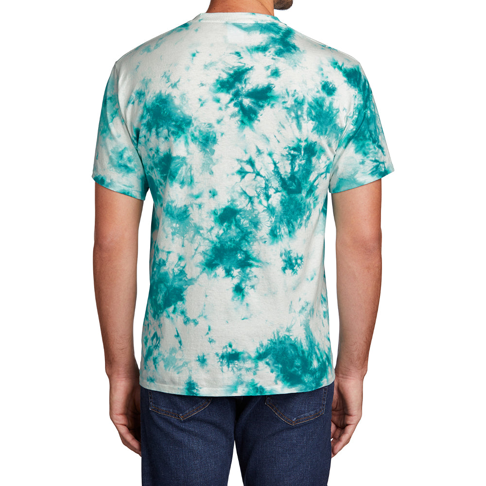 Men's Crystal Tie-Dye Tee Teal