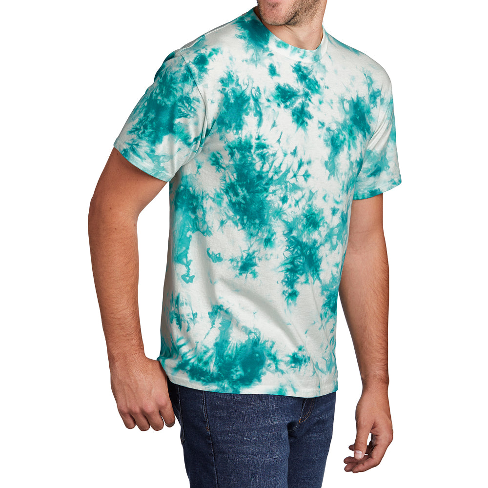 Men's Crystal Tie-Dye Tee Teal
