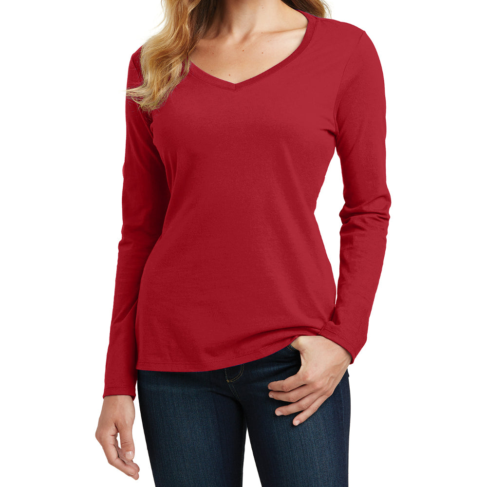Women's Long Sleeve Fan Favorite V-Neck Tee