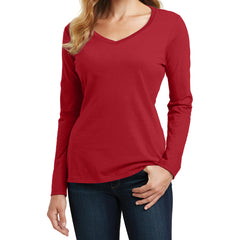 Women's Long Sleeve Fan Favorite V-Neck Tee