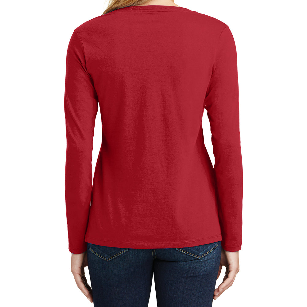 Women's Long Sleeve Fan Favorite V-Neck Tee
