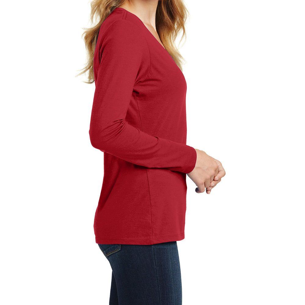 Women's Long Sleeve Fan Favorite V-Neck Tee