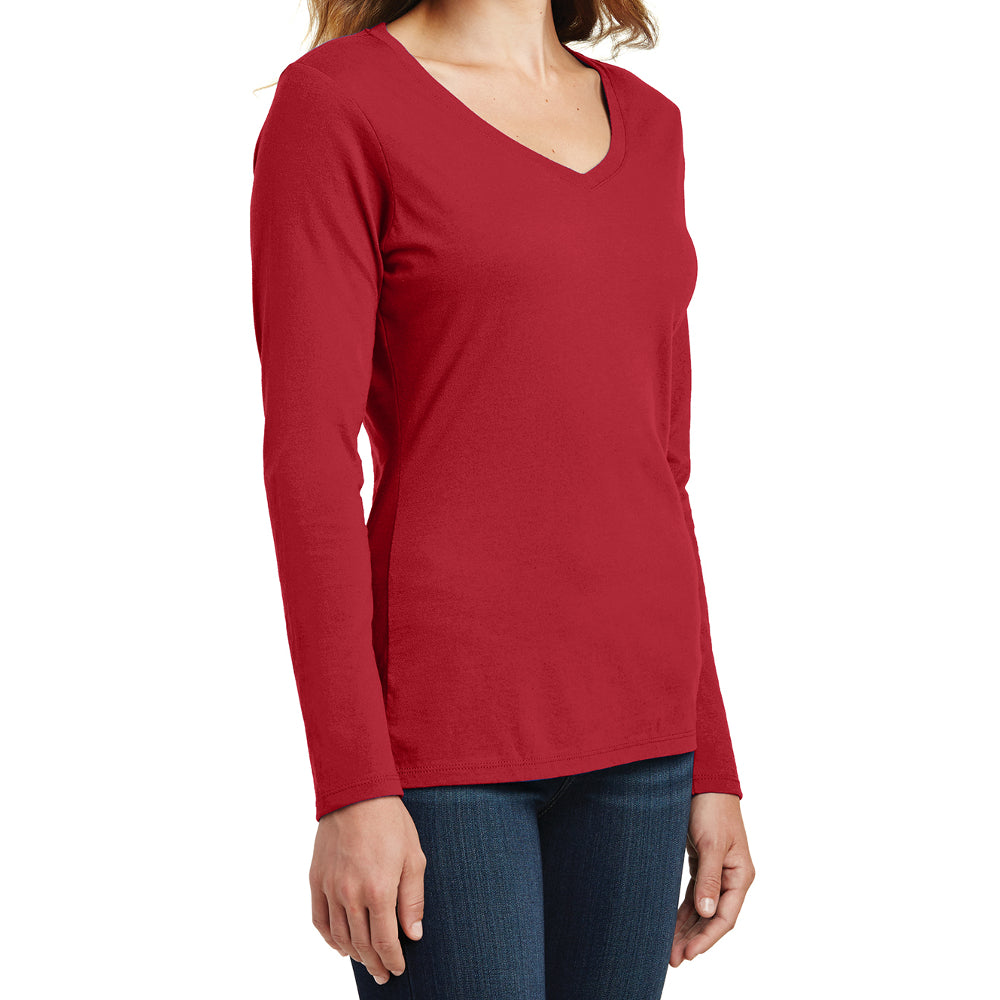 Women's Long Sleeve Fan Favorite V-Neck Tee