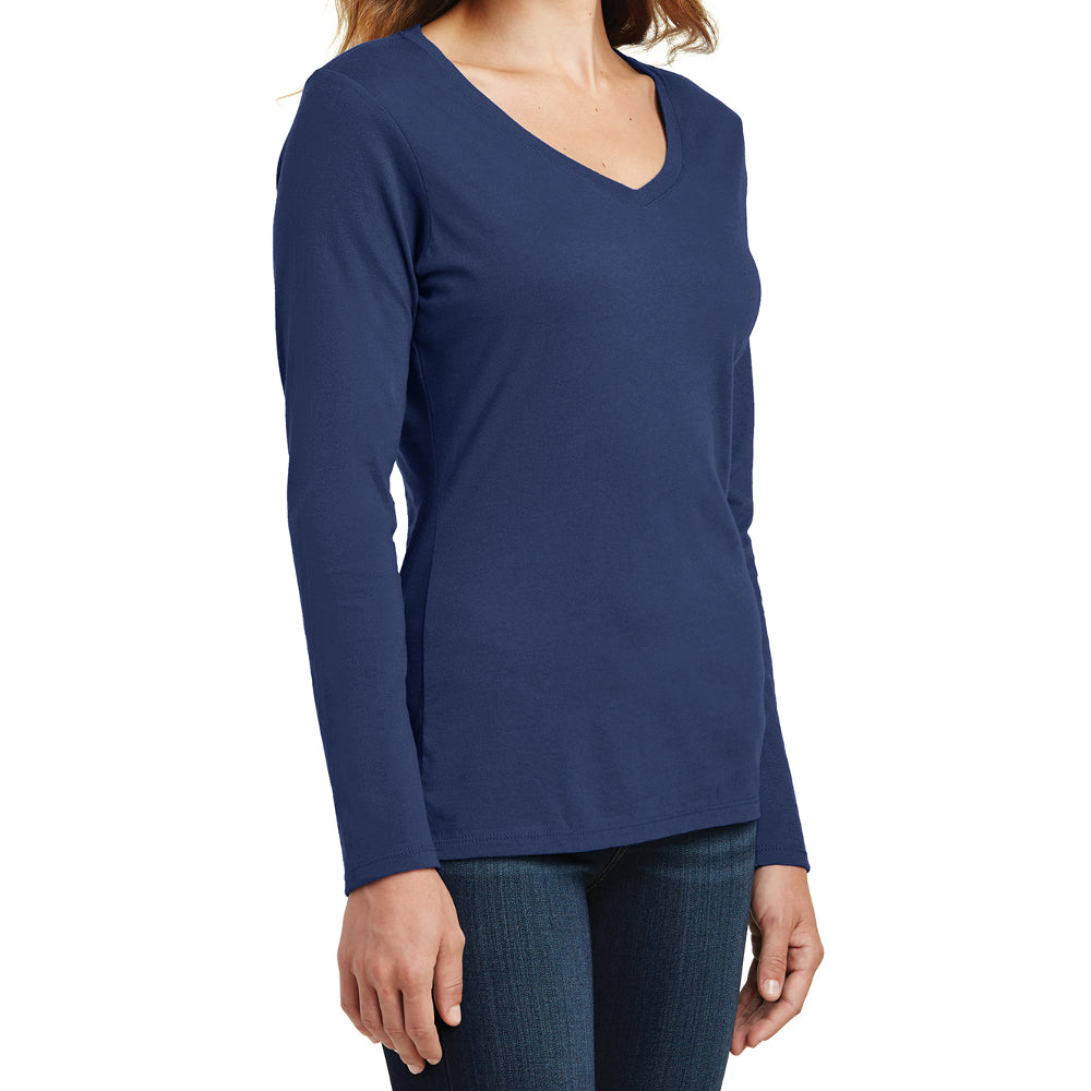 Women's Long Sleeve Fan Favorite V-Neck Tee