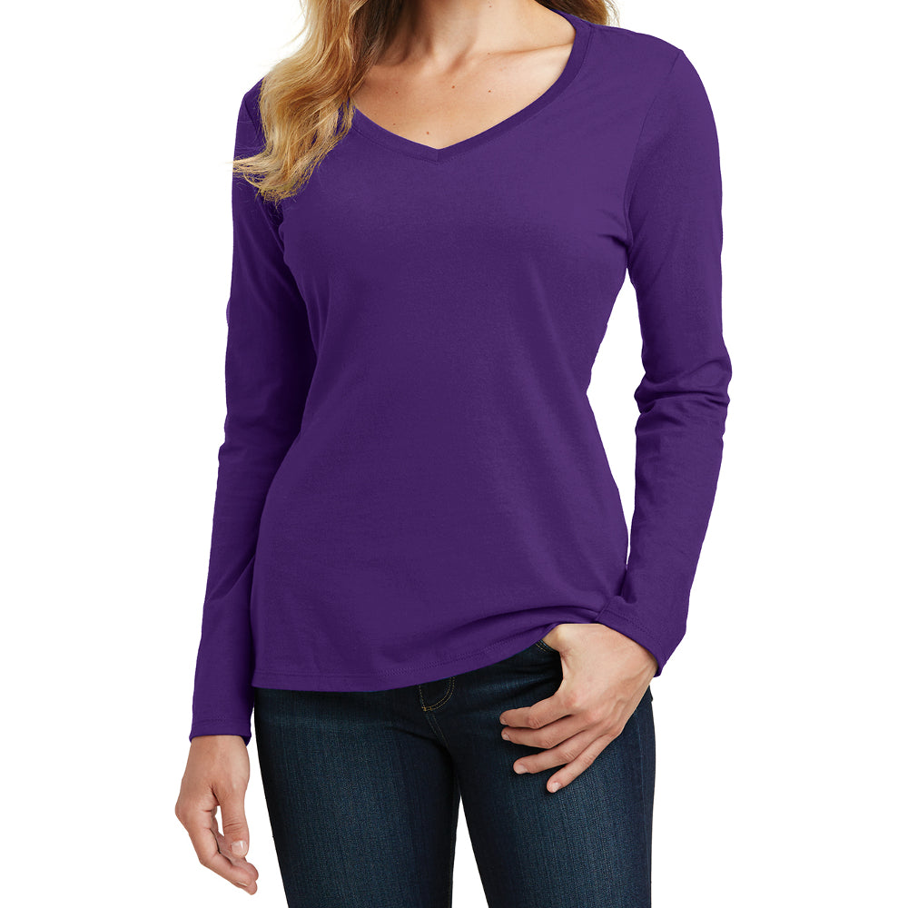 Women's Long Sleeve Fan Favorite V-Neck Tee