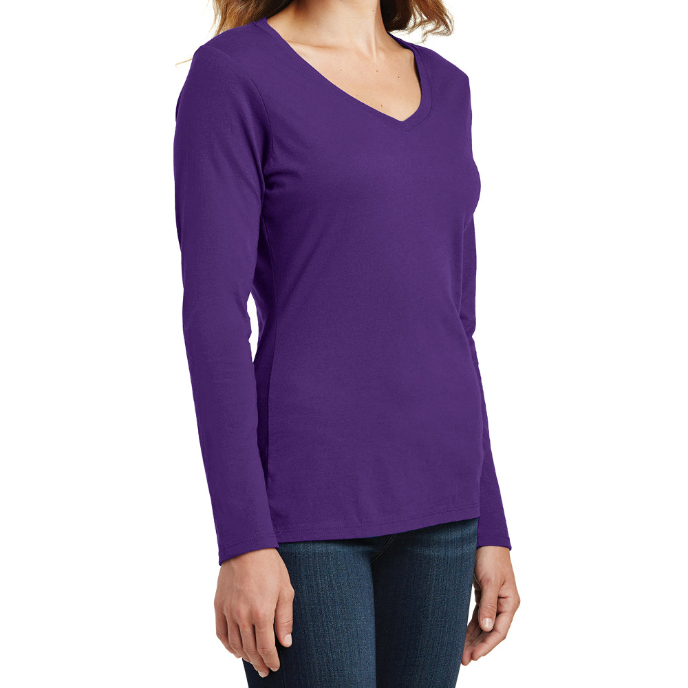 Women's Long Sleeve Fan Favorite V-Neck Tee