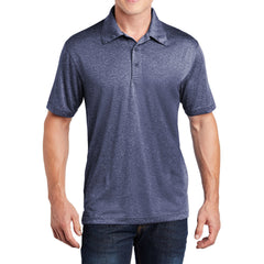 Men's Short Sleeve Moisture-Wicking Heather Contender Polo T-shirt