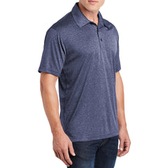 Men's Short Sleeve Moisture-Wicking Heather Contender Polo T-shirt