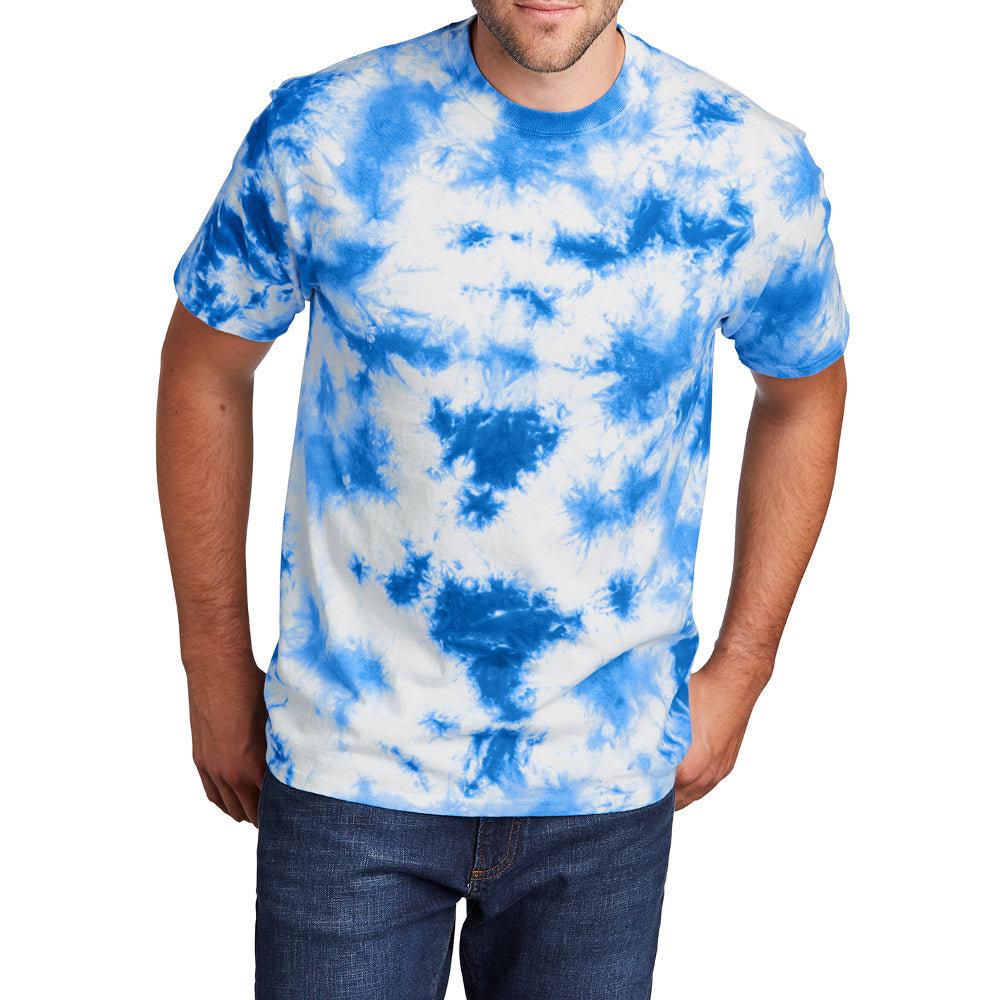 Men's Crystal Tie-Dye Tee True Royal