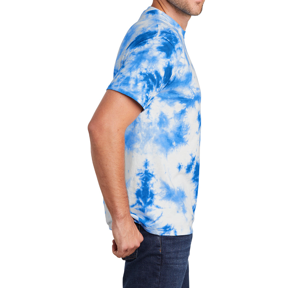 Men's Crystal Tie-Dye Tee True Royal
