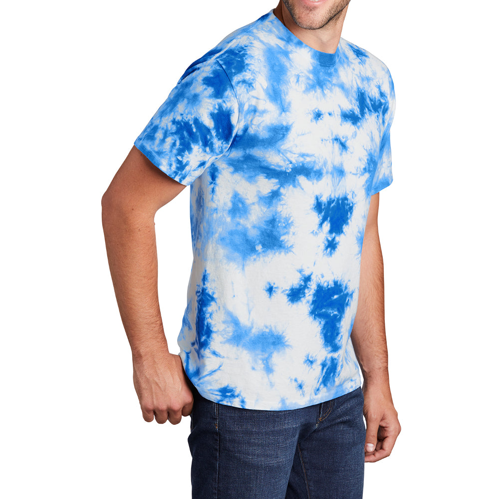 Men's Crystal Tie-Dye Tee True Royal