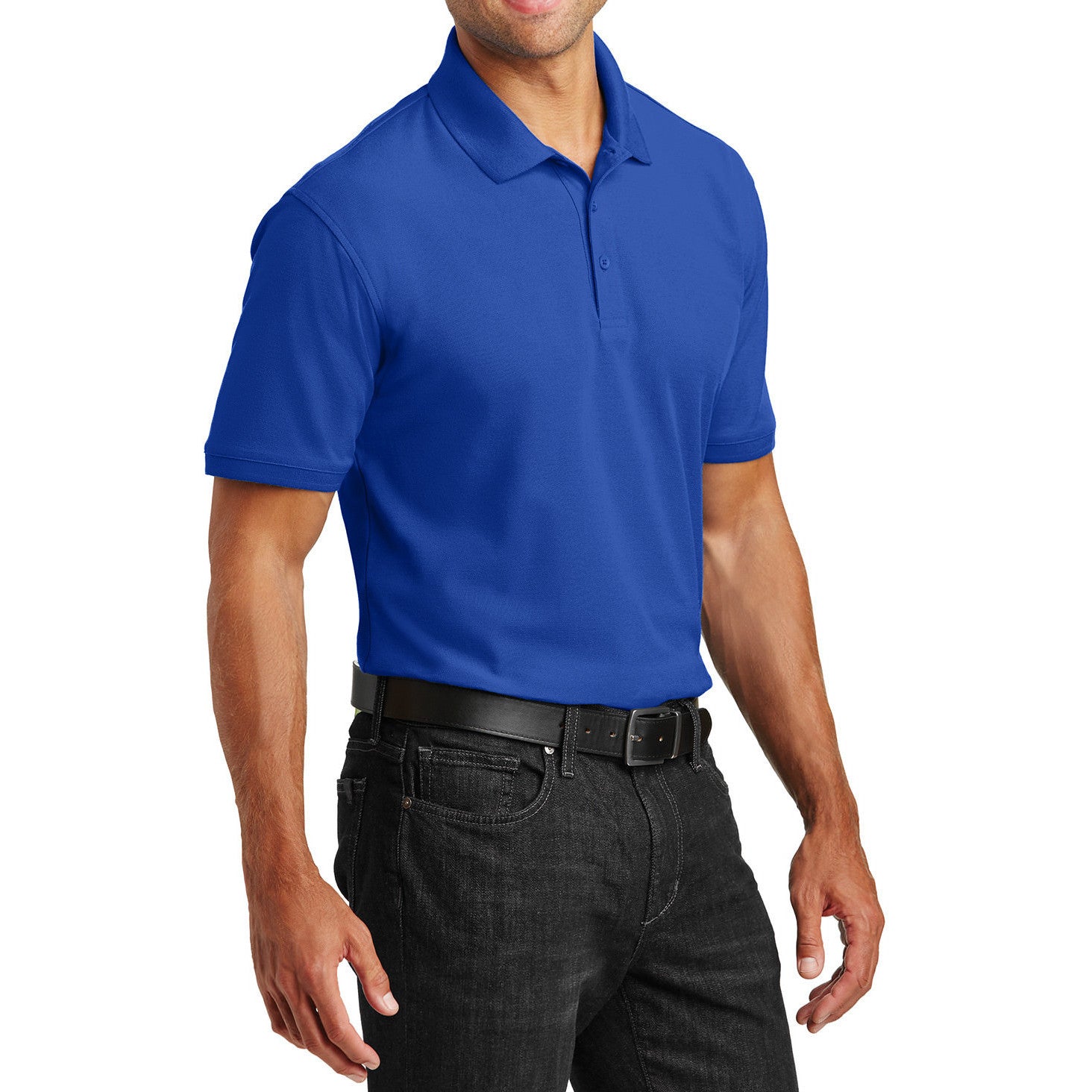 Men's Short Sleeves Tall Core Classic Pique Polo Shirt for Everyday Wear