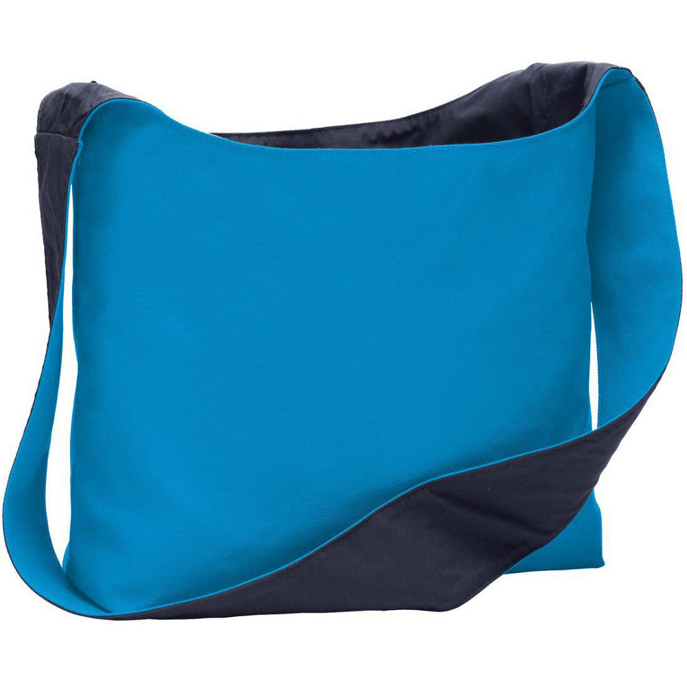 Cotton Canvas Sling Bag Reversible Design with Single Shoulder Strap
