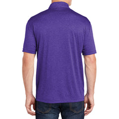 Men's Short Sleeve Moisture-Wicking Heather Contender Polo T-shirt