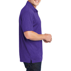Men's Short Sleeve Moisture-Wicking Heather Contender Polo T-shirt
