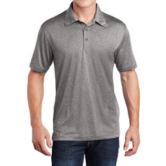 Men's Short Sleeve Moisture-Wicking Heather Contender Polo T-shirt